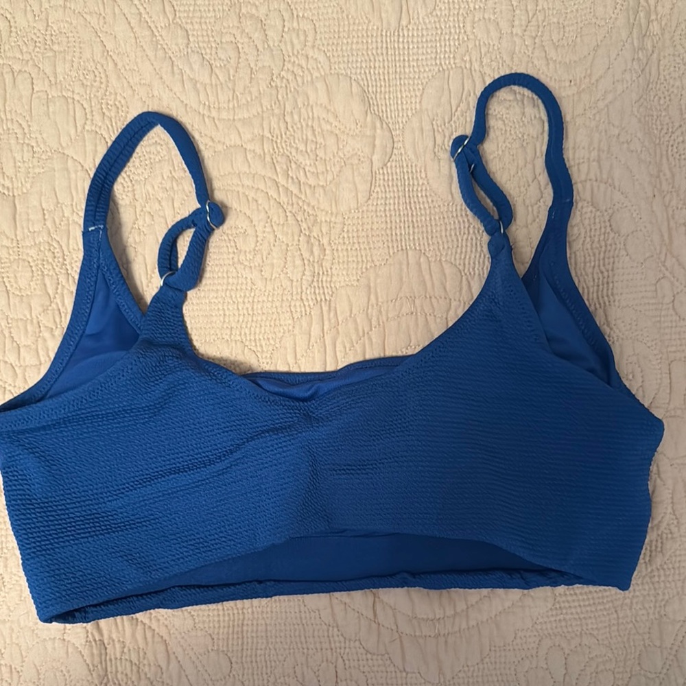 Blue Textured Bikini Set - Picture 9 of 10